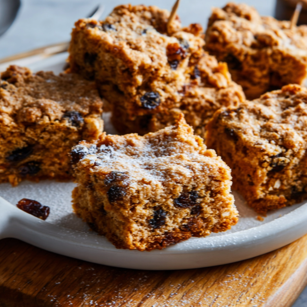 Chewy Oatmeal Raisin Cookie Bars (Thick, Soft, &#038; Better Than The Cookie)