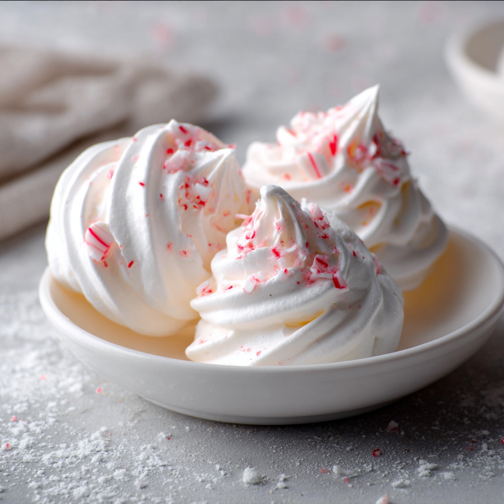 Magical White Christmas Peppermint Meringues (The &#8220;Melt-in-Your-Mouth&#8221; Cookie)