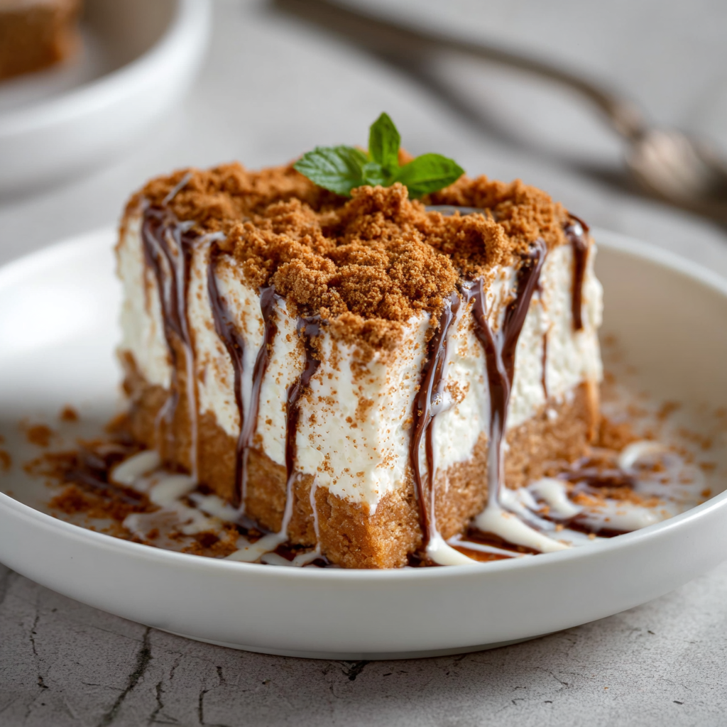 Biscoff Fridge Cake (No-Bake &#038; Only 4 Ingredients)