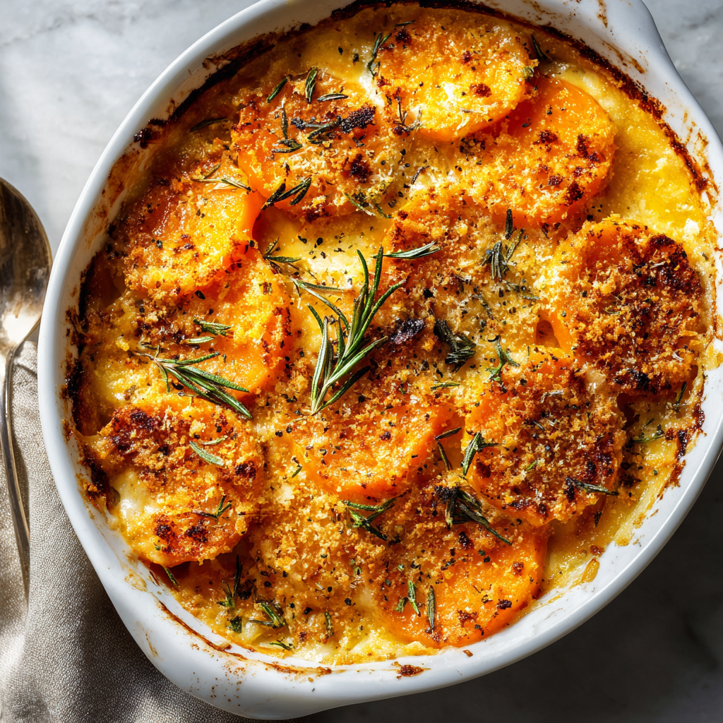 Butternut Squash Gratin (Creamy, Cheesy, &#038; Elegant)
