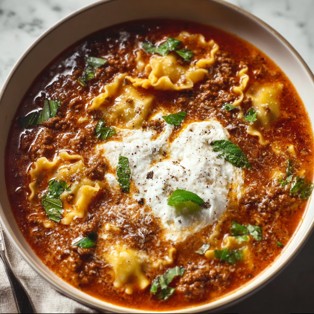 Cozy One Pot Lasagna Soup (All the Layers, None of the Labor)