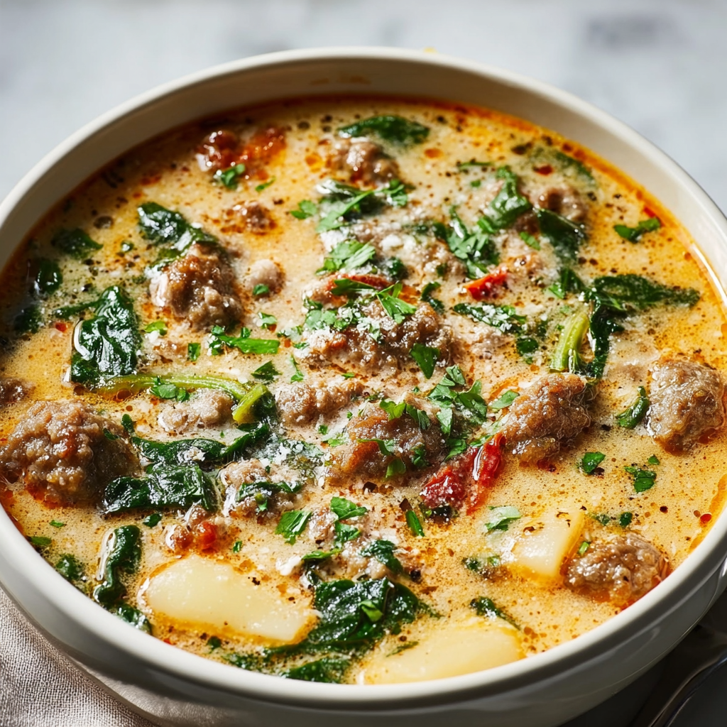 Crock-Pot Tuscan Sausage Soup: The Ultimate &#8220;Set It and Forget It&#8221; Comfort Meal