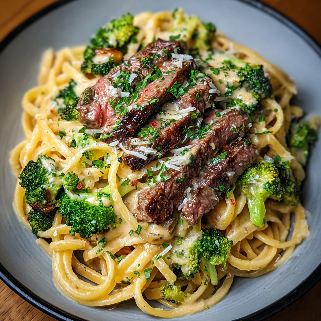 Cowboy Butter Steak &#038; Broccoli Linguine: The Viral Steakhouse Pasta