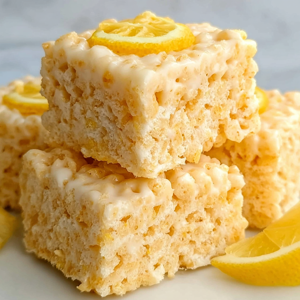 Lemon Rice Krispy Treats: Sunshine in a Square