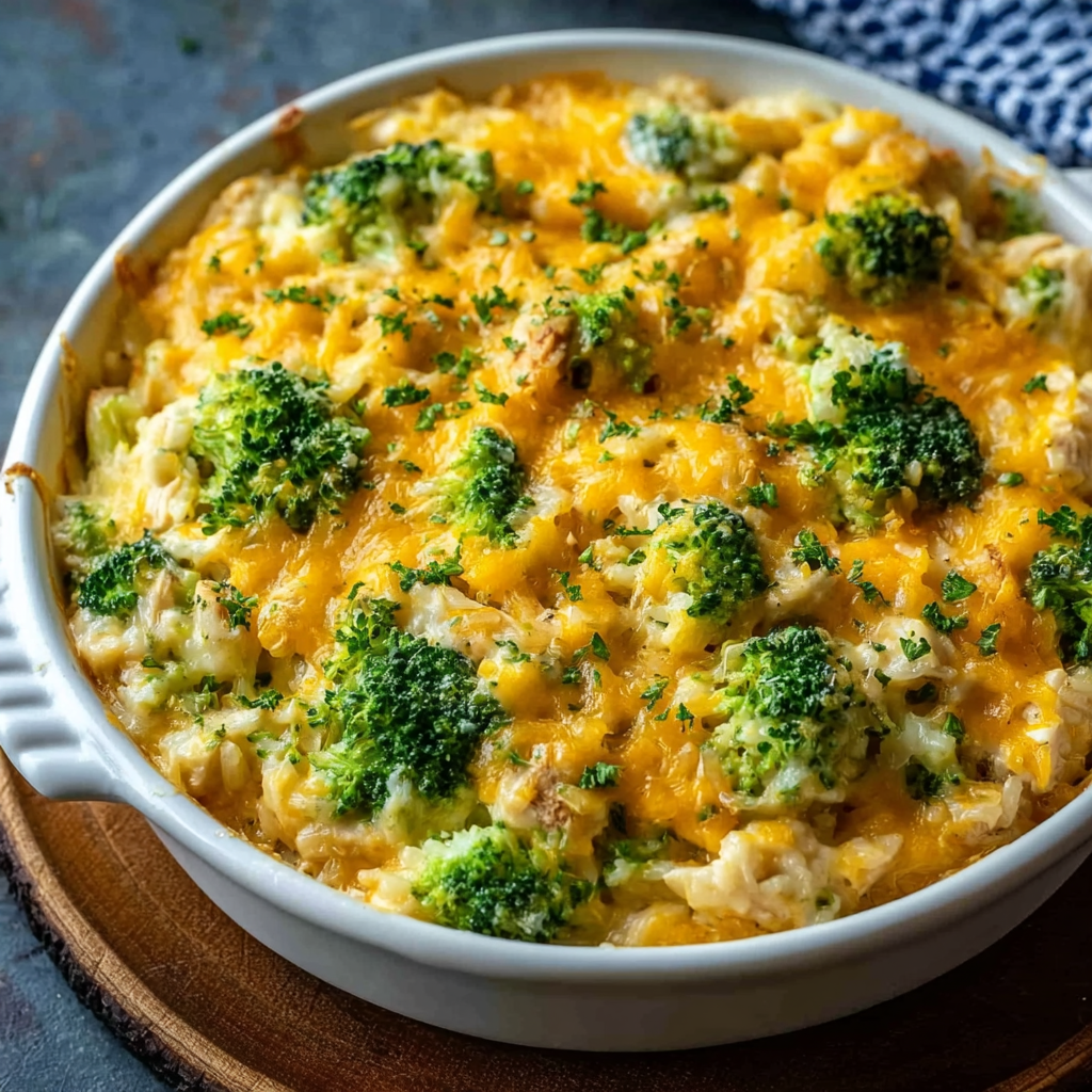Creamy Chicken Broccoli Rice Cheese Casserole: The Ultimate One-Pan Comfort Food