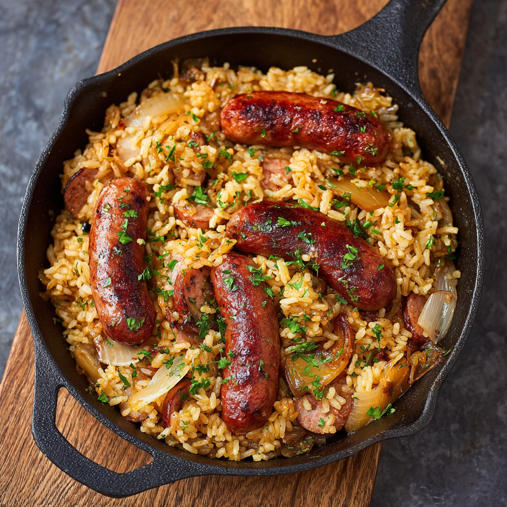 Sausage and Rice Skillet: The Perfect One-Pan 30-Minute Meal