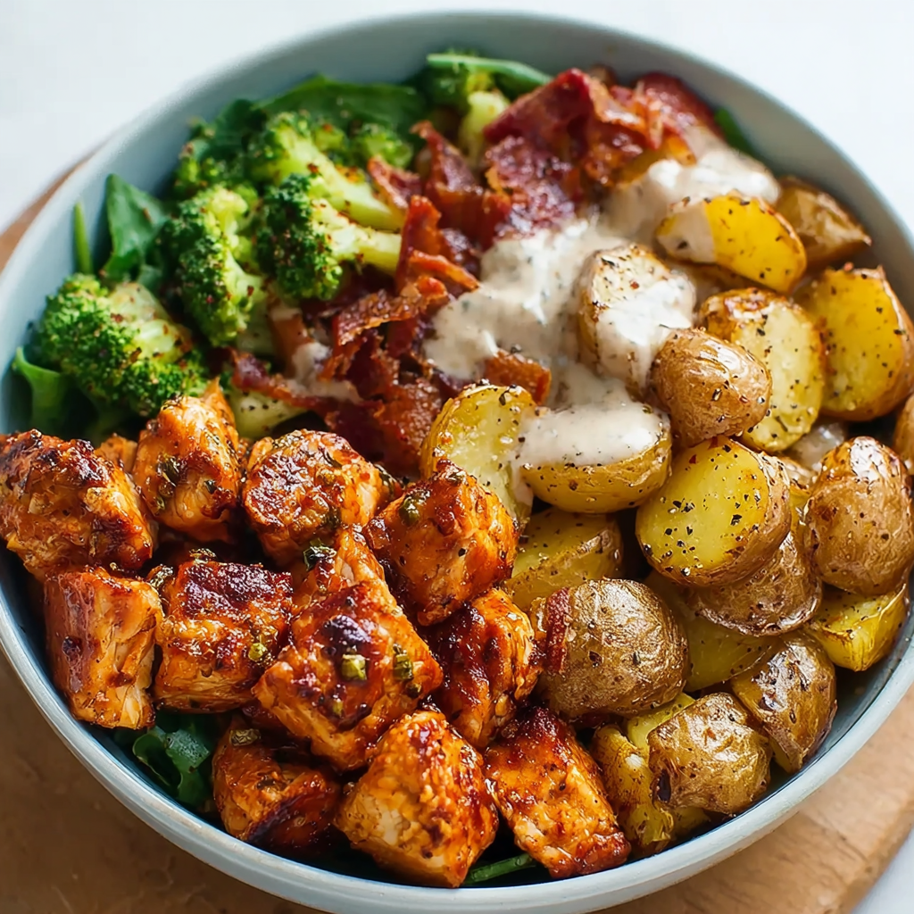 Skinny Chicken and Roasted Potato Bowl: The High-Protein Meal Prep Essential