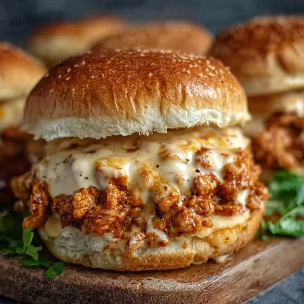 Cajun Chicken Sloppy Joes with Creamy Cheese Sauce: A Flavor-Packed Twist on a Classic