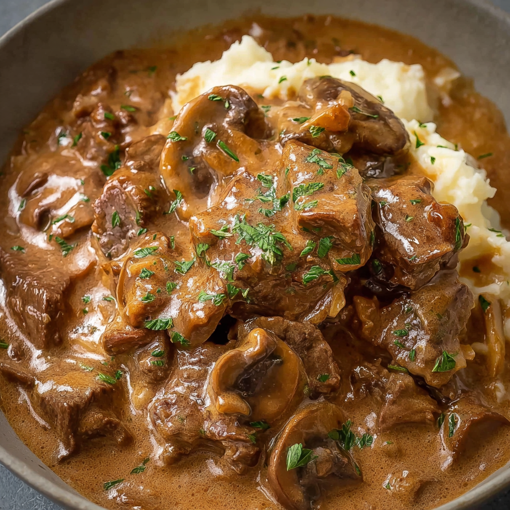 Slow Cooker Beef Stroganoff Stew: The Science of Low-and-Slow Umami