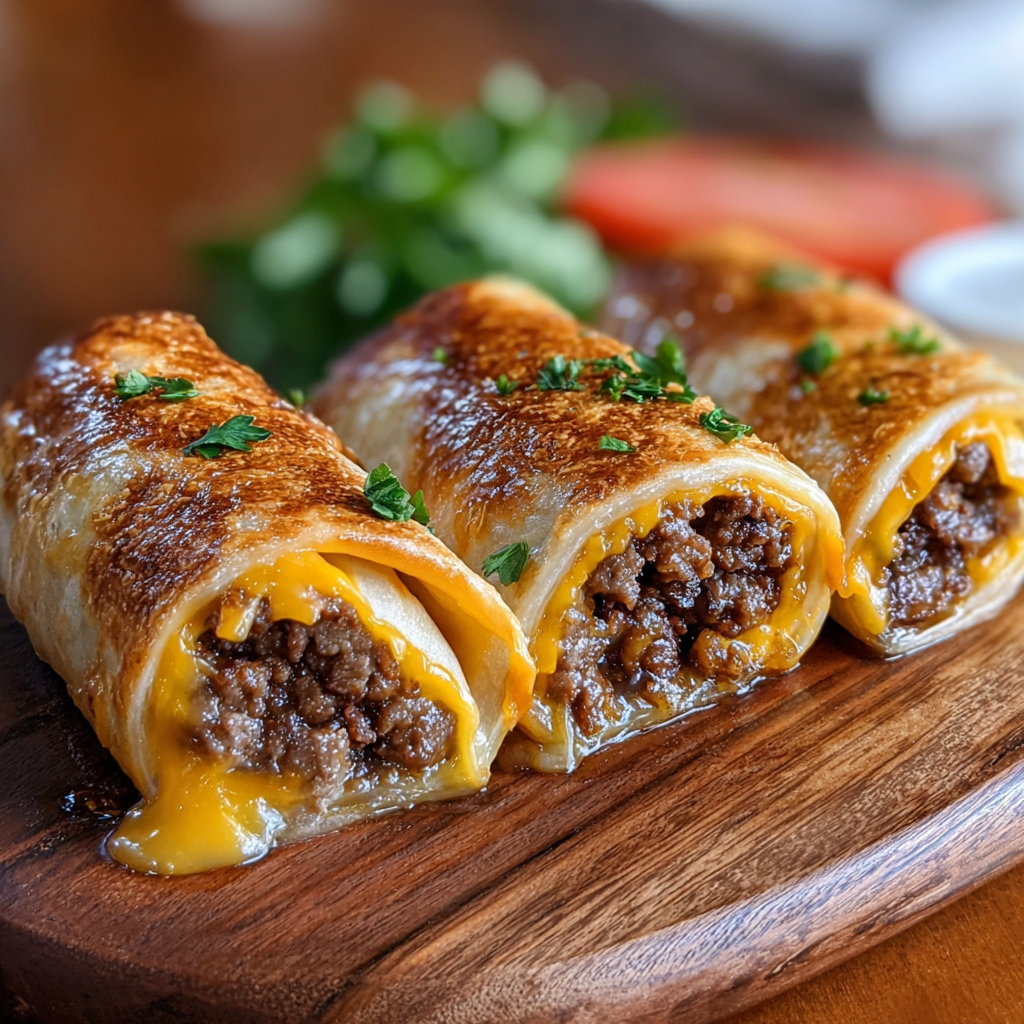 Easy Garlic Butter Beef Cheeseburger Rollups: The Science of the &#8220;Golden&#8221; Snack