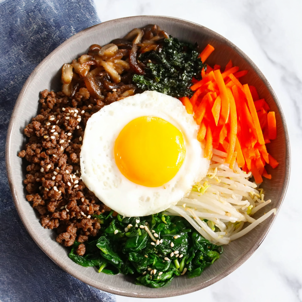 Easy Bibimbap with Ground Beef: The Science of the &#8220;Mixed Bowl&#8221;