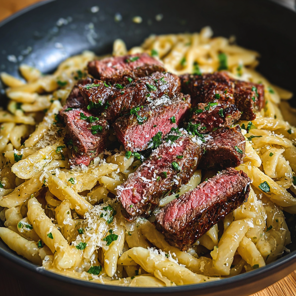 Steak Pasta with Spicy Garlic Butter &#038; Parmesan: The Science of High-Heat Fusion