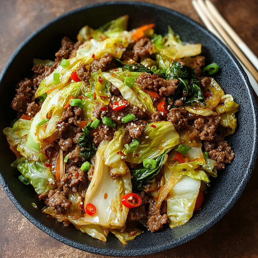 Ground Beef and Cabbage Stir-Fry: The Science of the &#8220;Flash-Seared&#8221; Crunch