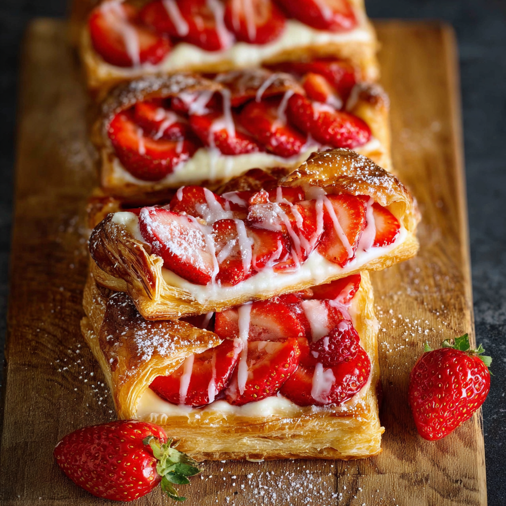 Strawberry &#038; Cream Cheese Danish: The Science of Laminated Flakiness