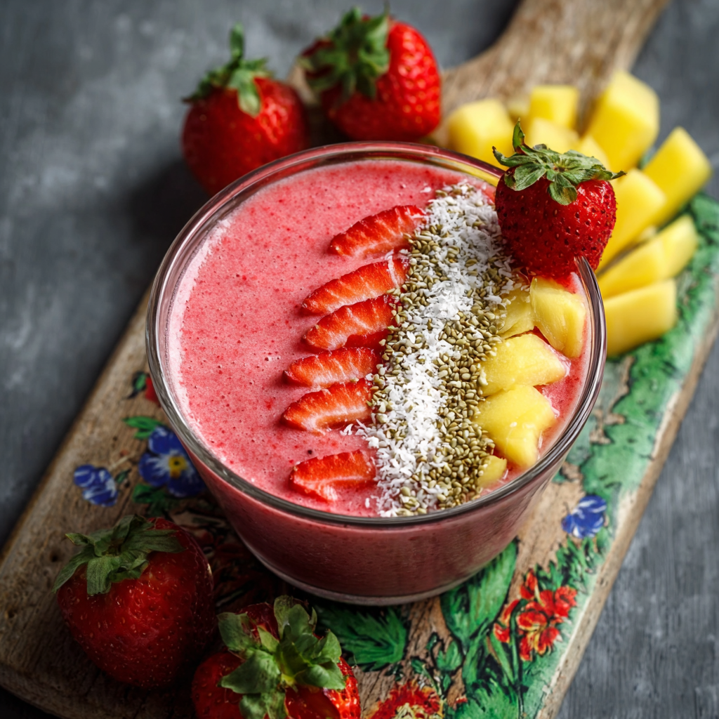 Refreshing Strawberry Smoothie Bowl: The Science of &#8220;Micro-Crystal&#8221; Texture