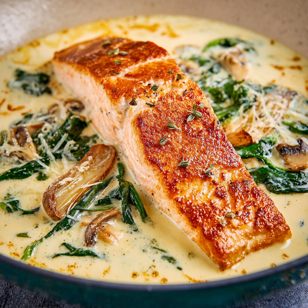 Creamy Tuscan Salmon: The Science of &#8220;Protein Emulsion &#038; Denaturation&#8221;