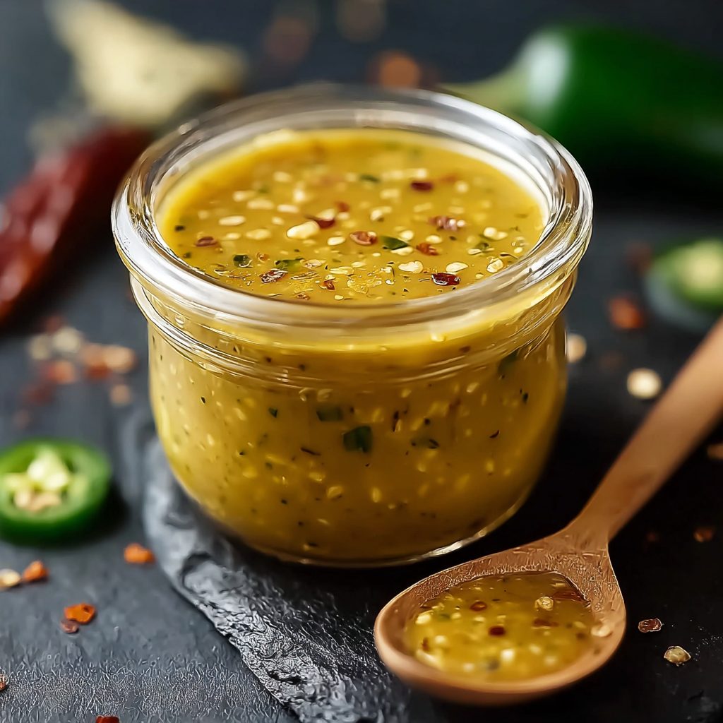 Honey Mustard Jalapeño Sauce (Sweet, Spicy &amp; Creamy)