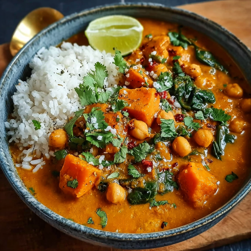 Sweet Potato and Chickpea Curry – A Vegan, Nutrient-Packed Delight