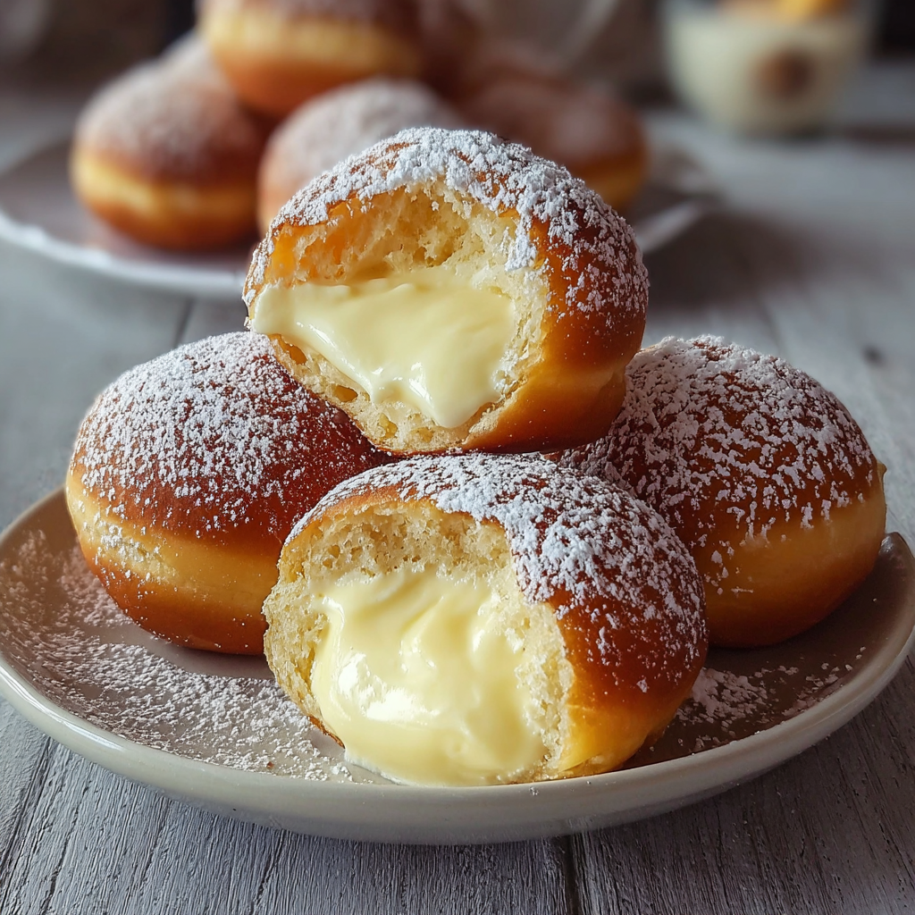 Italian Bomboloni Filled with Cream: Soft, Fluffy &#038; Irresistibly Decadent