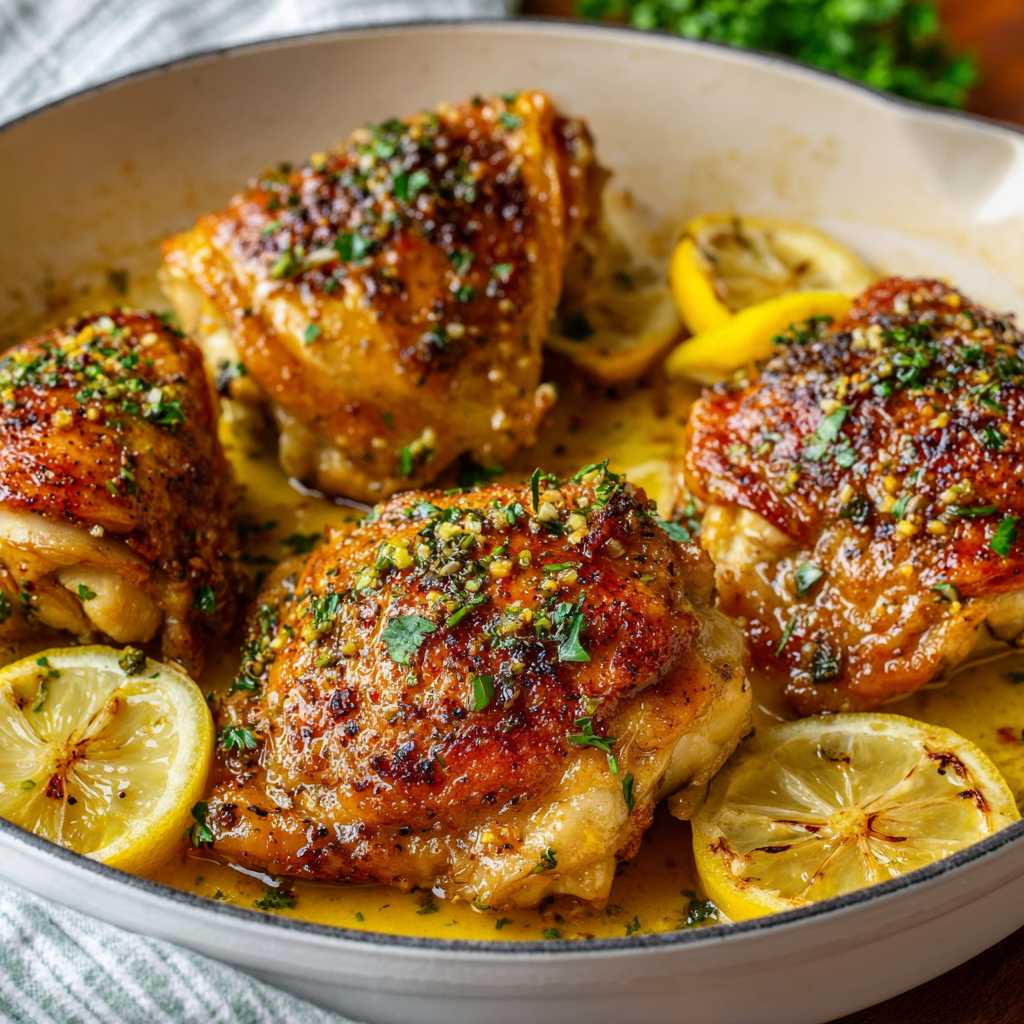 Lemon Garlic Chicken Thighs (Easy Weeknight Favorite)