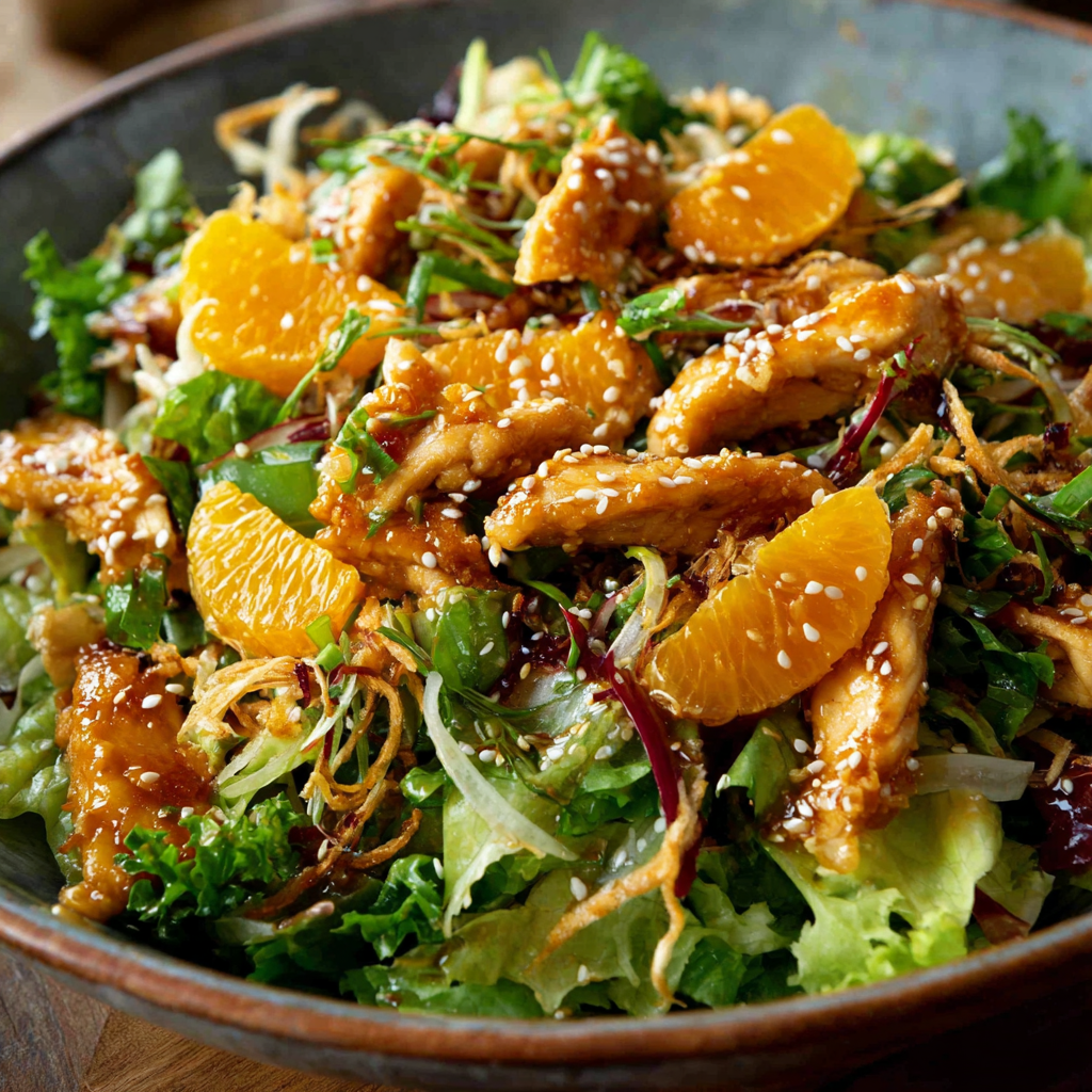 Sesame Ginger Orange Chicken Salad: Fresh, Vibrant &#038; Packed with Flavor