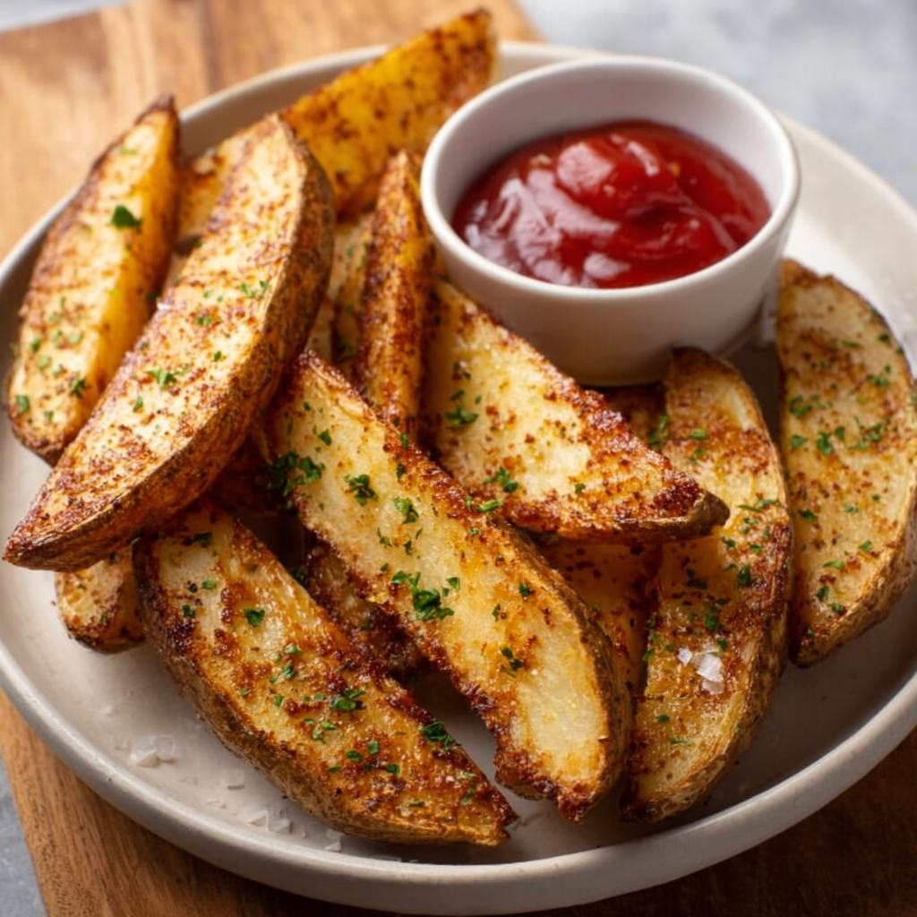 Crispy Baked Potato Wedges: Easy Oven Recipe