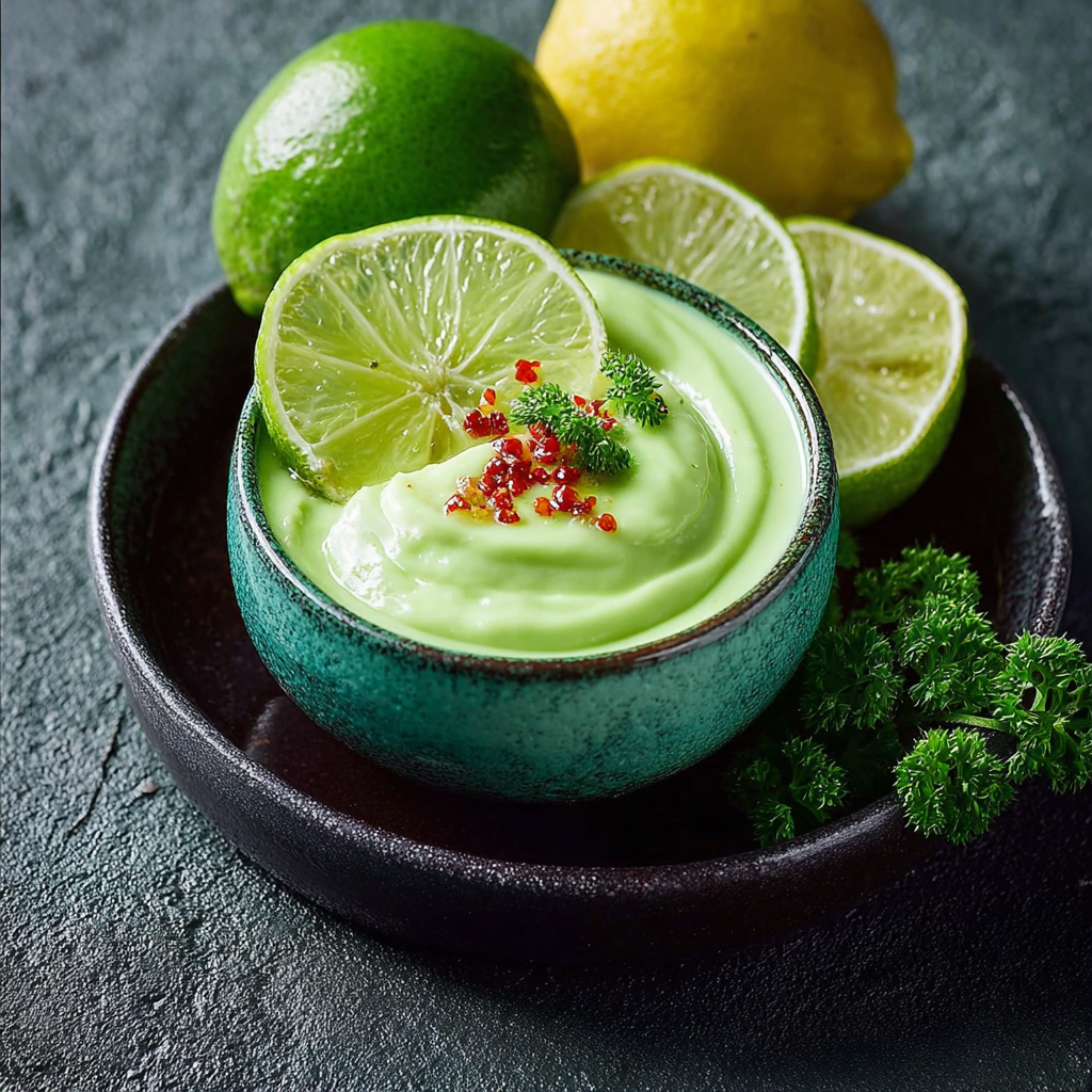 The Velvet Emulsion: Gourmet Lime-Infused Avocado Crema