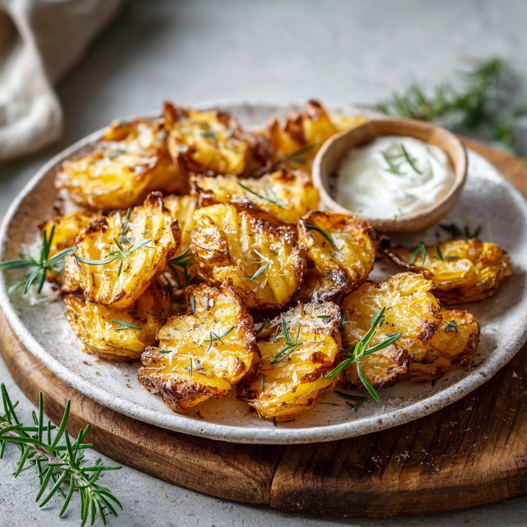 The Physics of the Crunch: Ultra-Crispy Smashed Potatoes