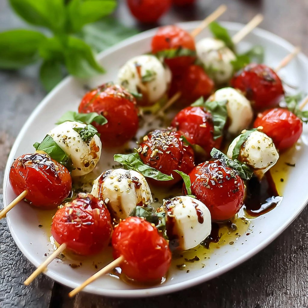 Caprese Skewers (Mozzarella, Tomato &#038; Basil Bites in 10 Minutes)
