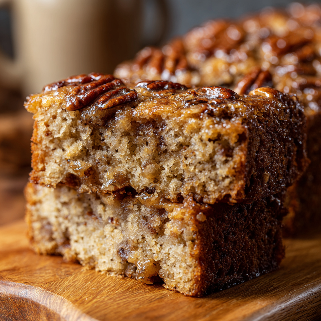 Sweet Alabama Pecanbread (Buttery Southern Cake-Bread, 50 Min)