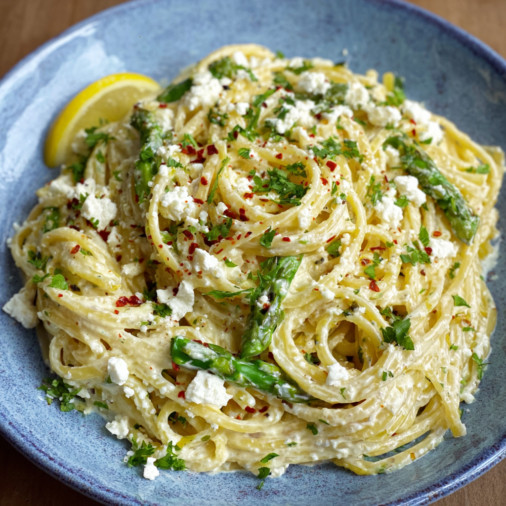 Creamy Lemon Feta Pasta (Bright Mediterranean One-Pan Pasta, 25 Min)