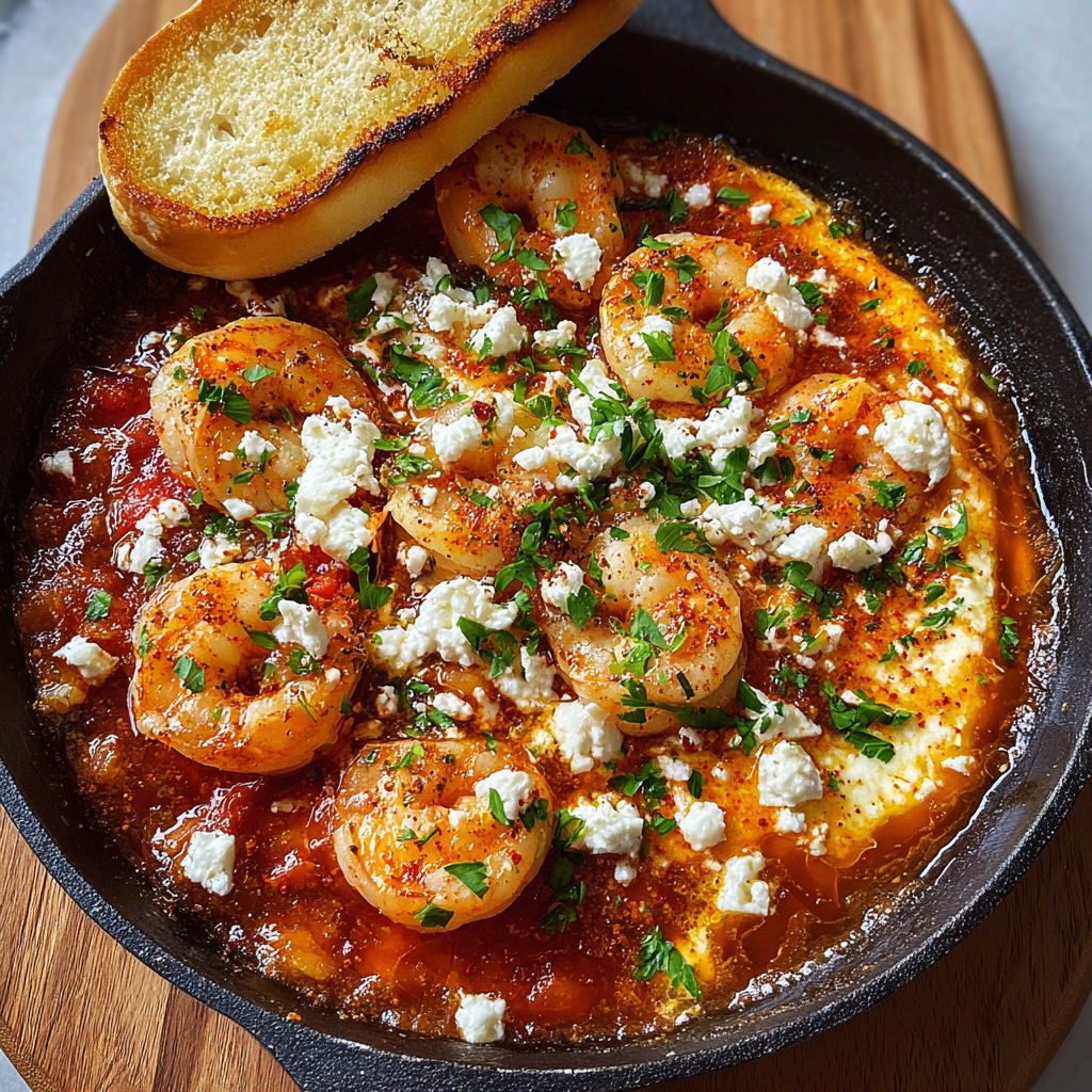 Shrimp Saganaki (Greek Shrimp in Tomato Feta Sauce, 30 Min)
