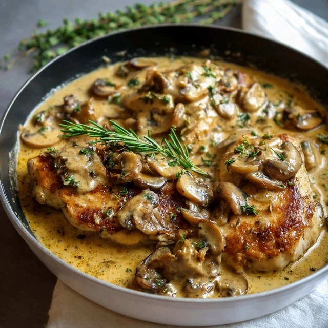 Creamy Mushroom Chicken Skillet (Pan-Seared Thighs in Garlic-Cream Sauce, 30 Min)