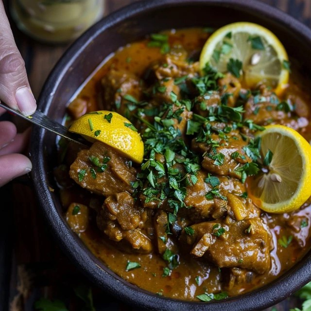Chicken Curry With Lemon (Coconut Milk, Turmeric, Ginger, Fresh Lemon, 40 Min)