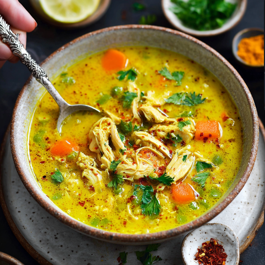 Anti-Inflammatory Turmeric Chicken Soup