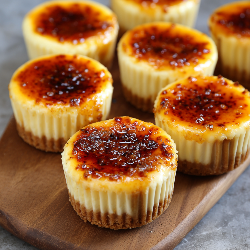 Crème Brûlée Cheesecake Cupcakes 🔥🧁 — Luxurious, Creamy &#038; Perfectly Caramelized!