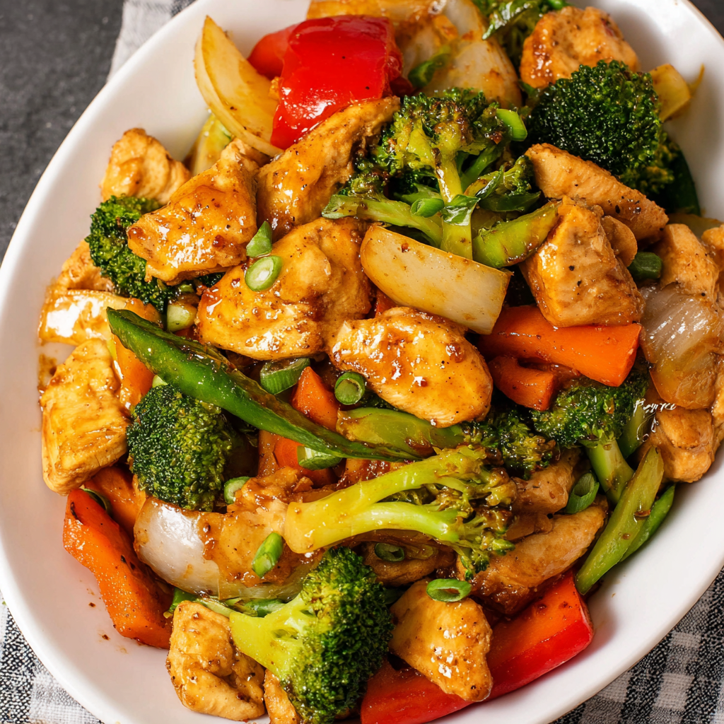 Chicken with Mixed Vegetable Stir Fry