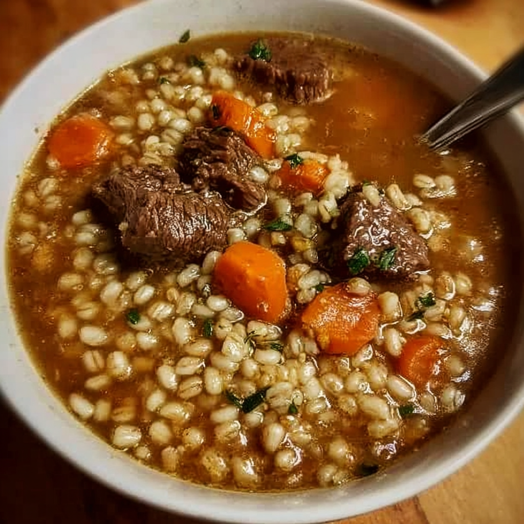 Beef &amp; Barley Soup (Crock Pot)