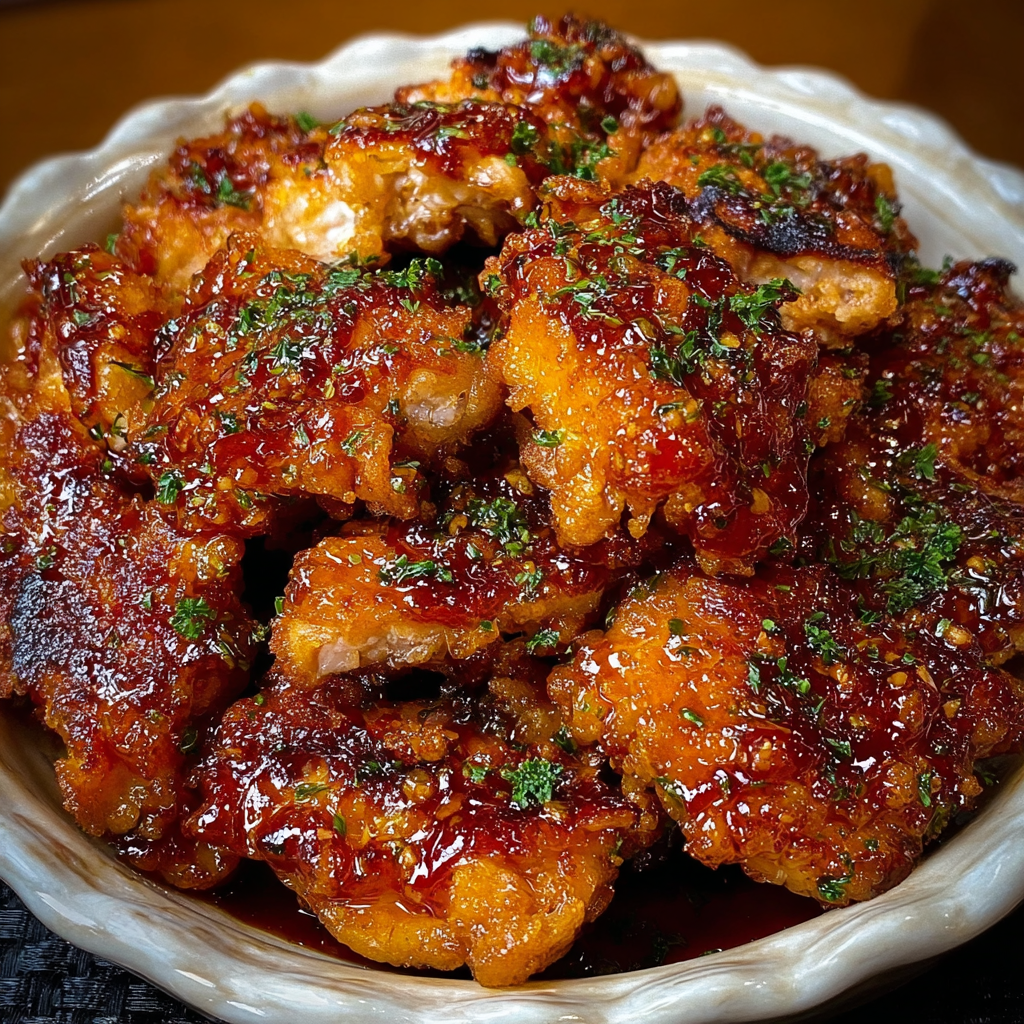 Crispy Honey Garlic Chicken