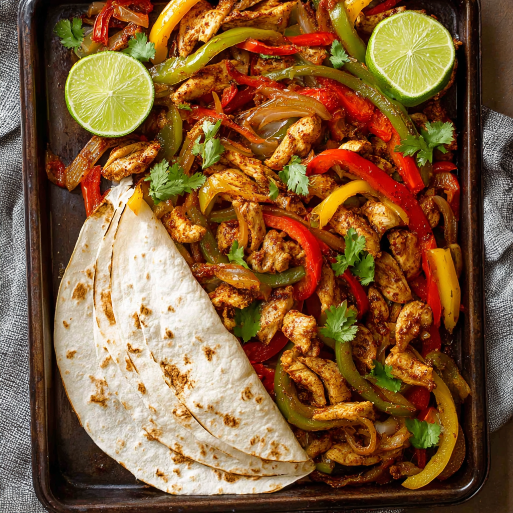 Sheet Pan Chicken Fajitas