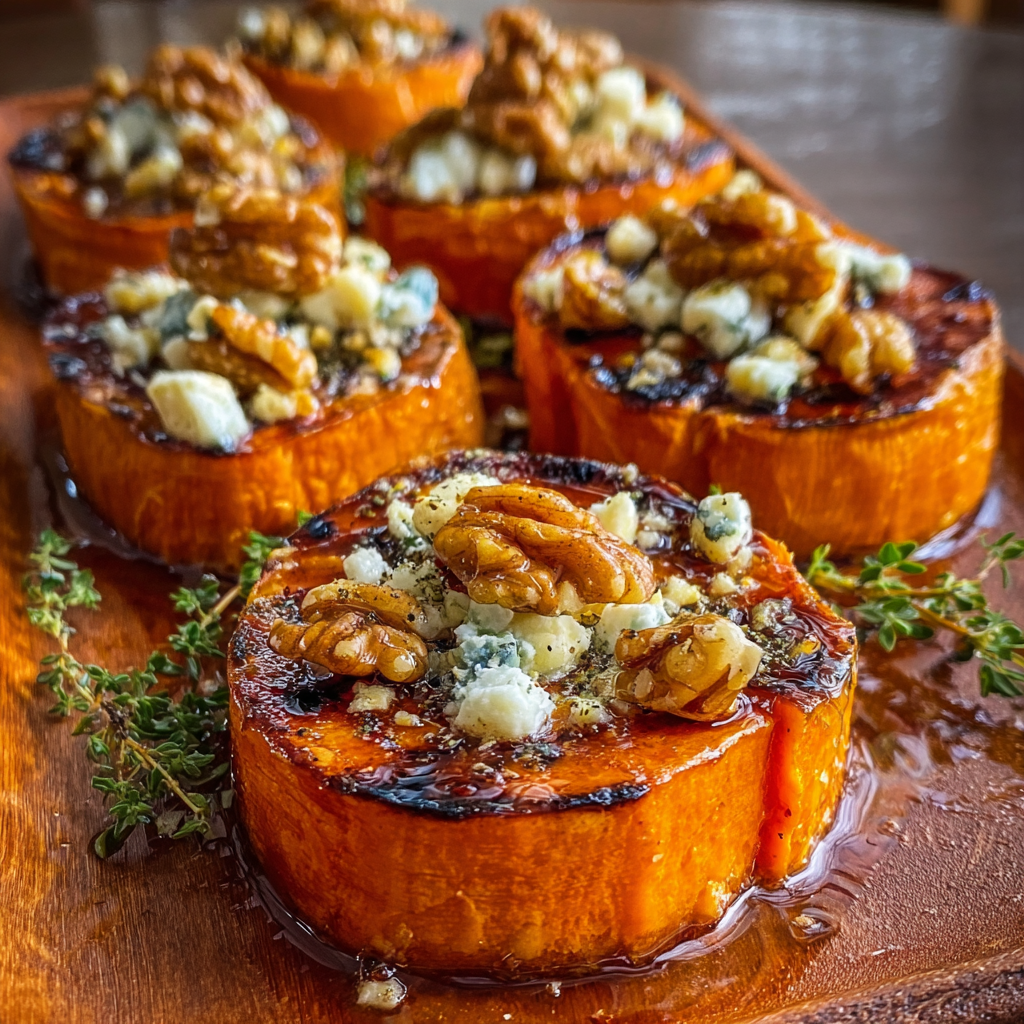 Caramelized Sweet Potatoes with Honey, Goat Cheese &amp; Walnuts