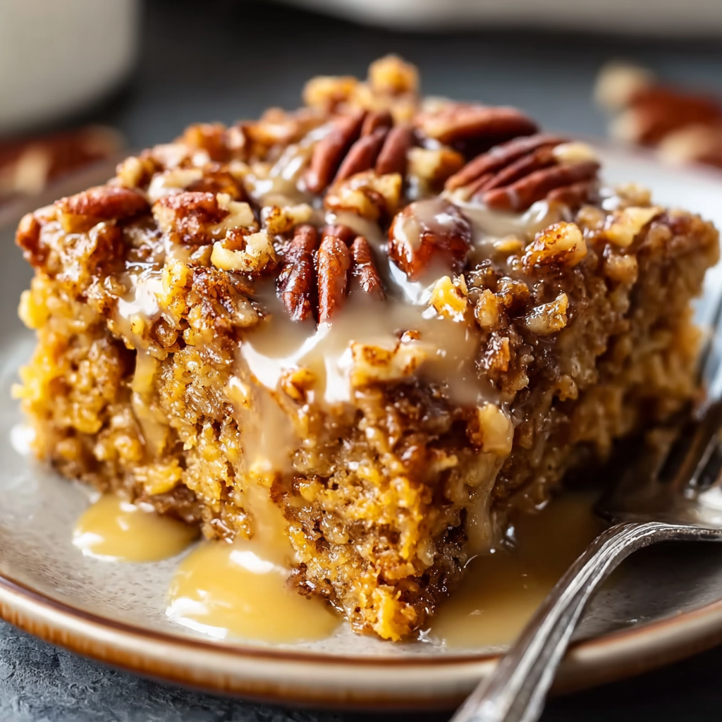 Pumpkin Oatmeal Dump Cake