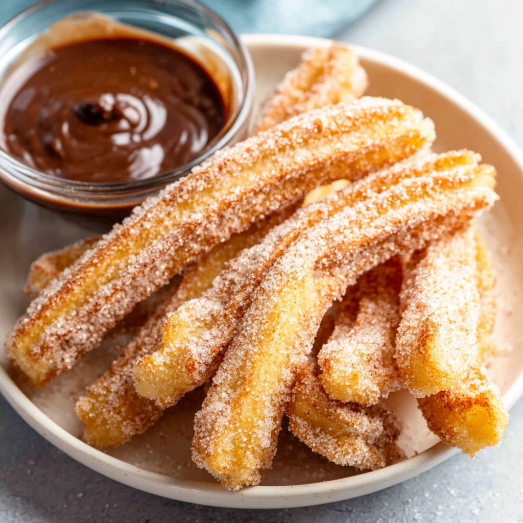 Churros with Chocolate Sauce