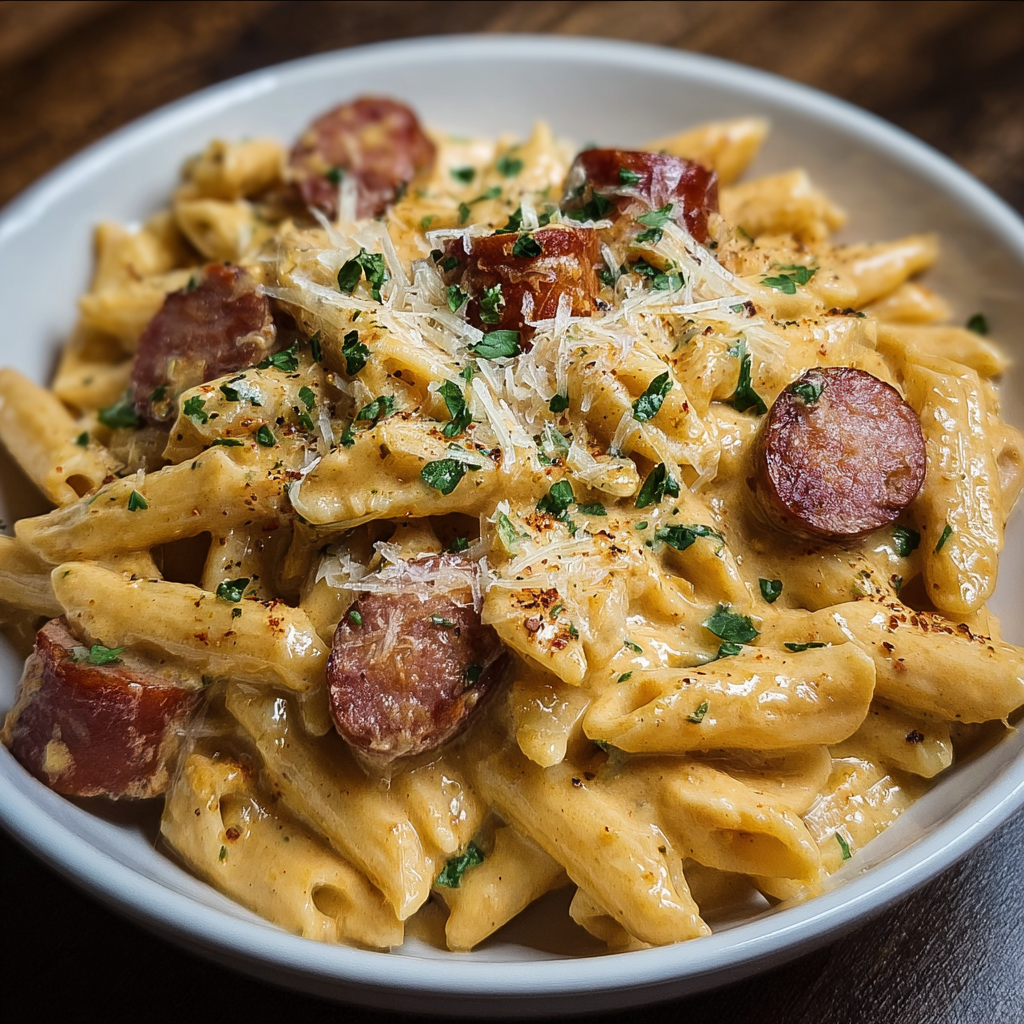 Creamy Smoked Sausage Pasta Recipe