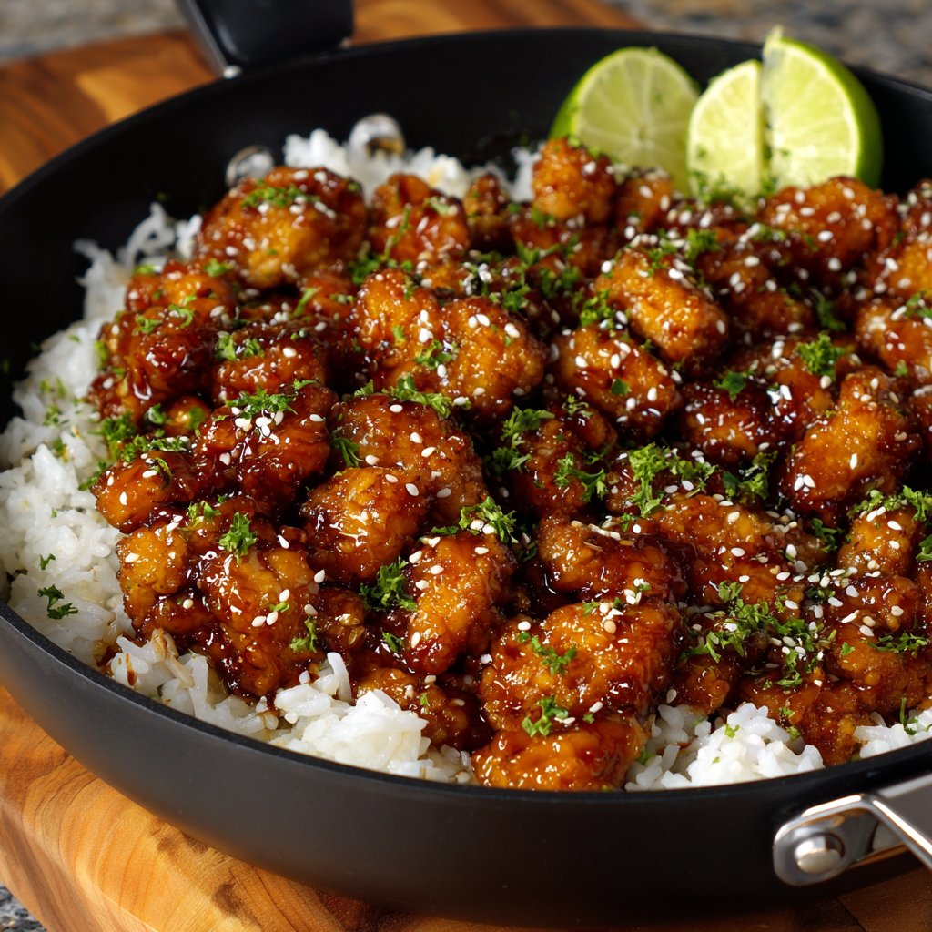 One-Pan Honey Butter Garlic Chicken &#038; Rice