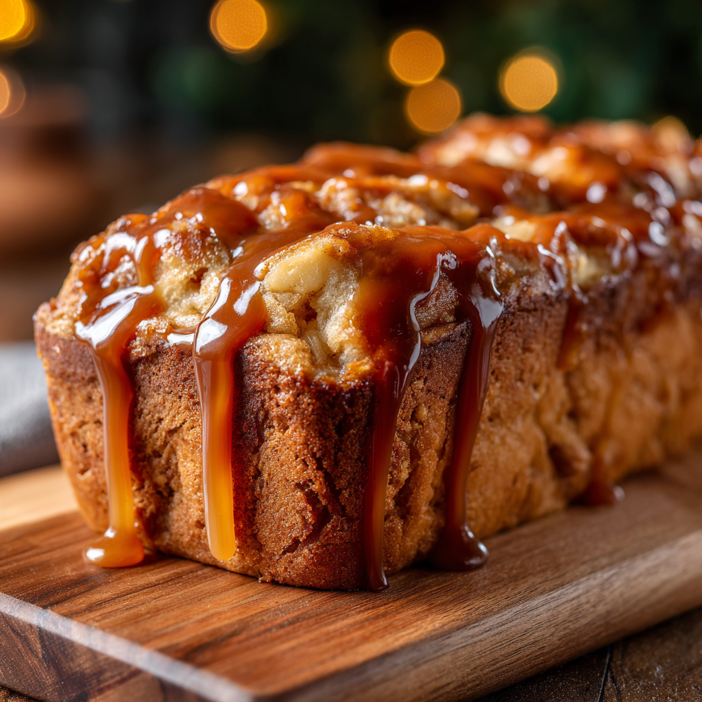 Caramel Apple Fritter Bread (Soft, Cinnamon-Swirled &#038; Bakery-Style)