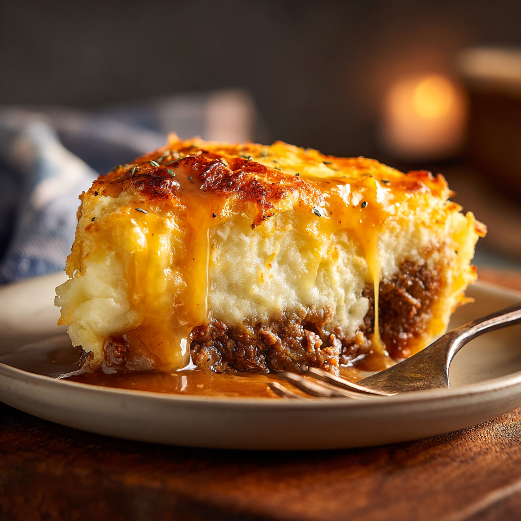 Cheesy Mashed Potato &#038; Beef Pie (Hearty, Cozy &#038; Pure Comfort Food)
