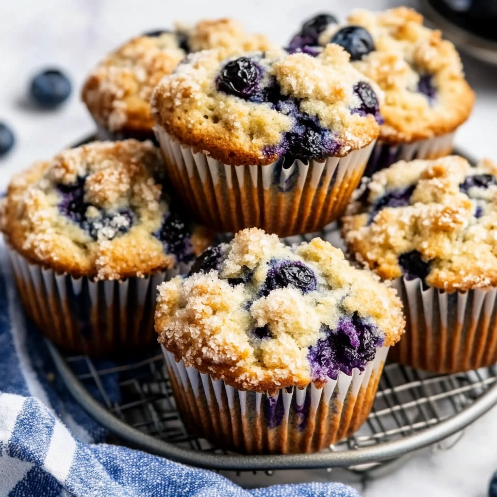 Bakery-Style Blueberry Muffins