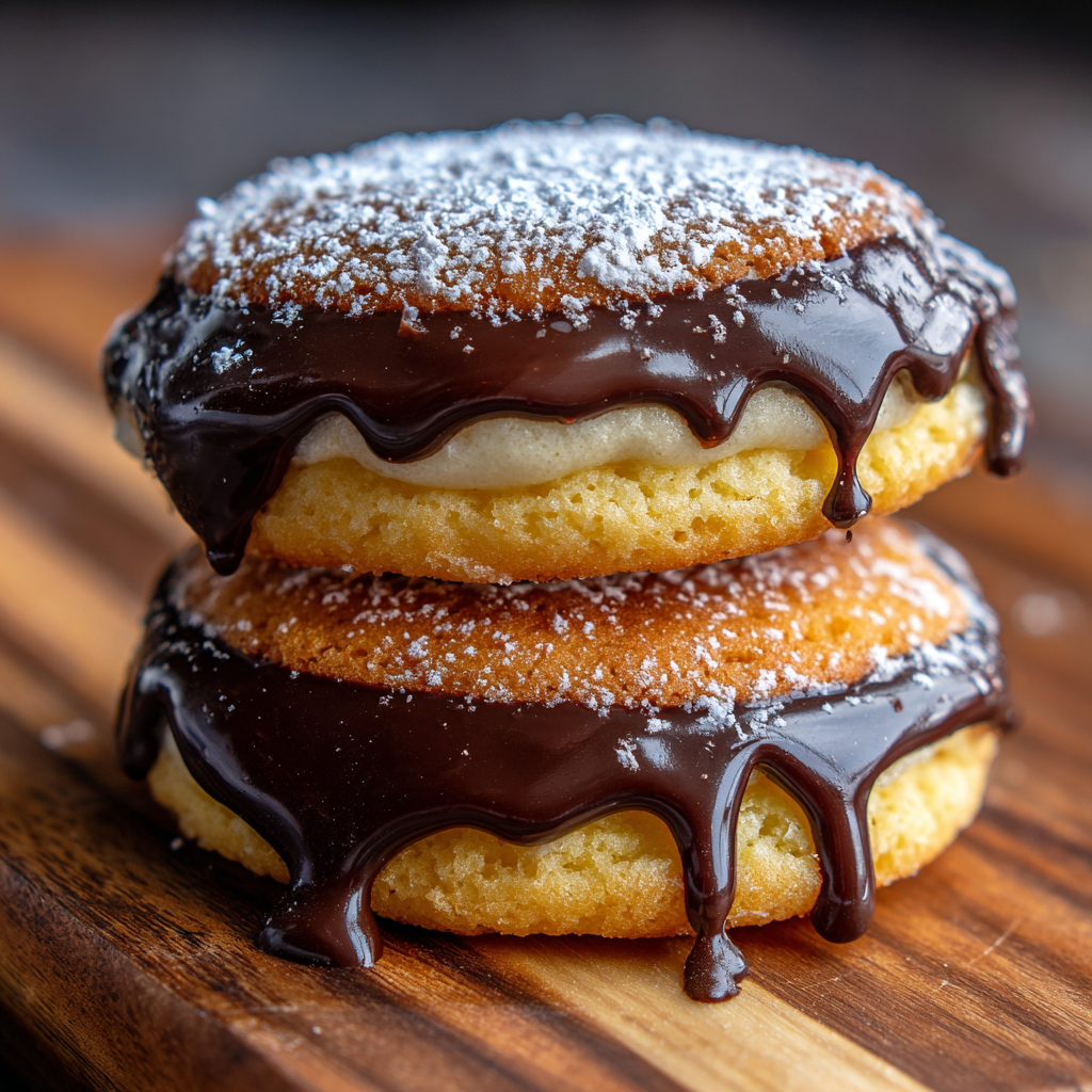 Boston Cream Pie Cookies