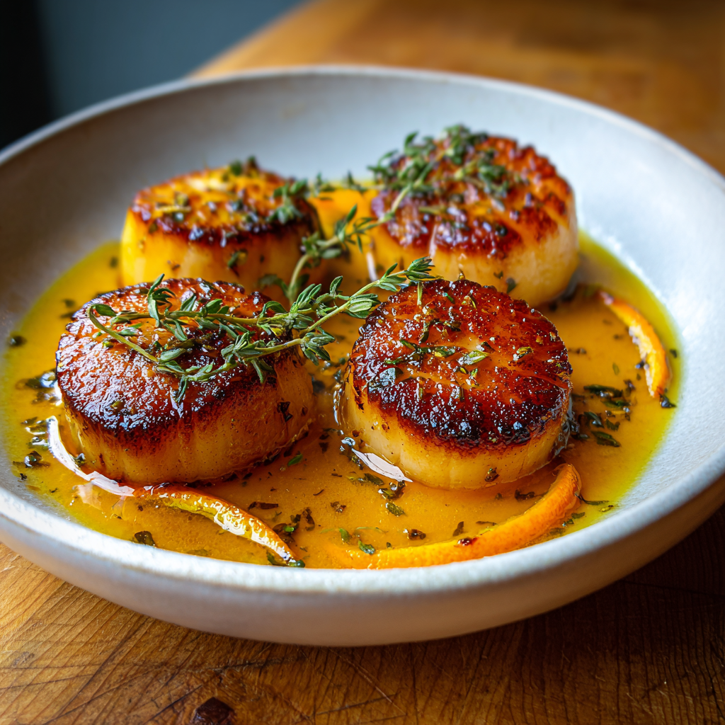 Scallops in Citrus Sauce – Simple &amp; Elegant